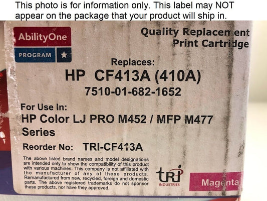 Compatible HP 410A (CF413A) Toner Cartridge, Magenta