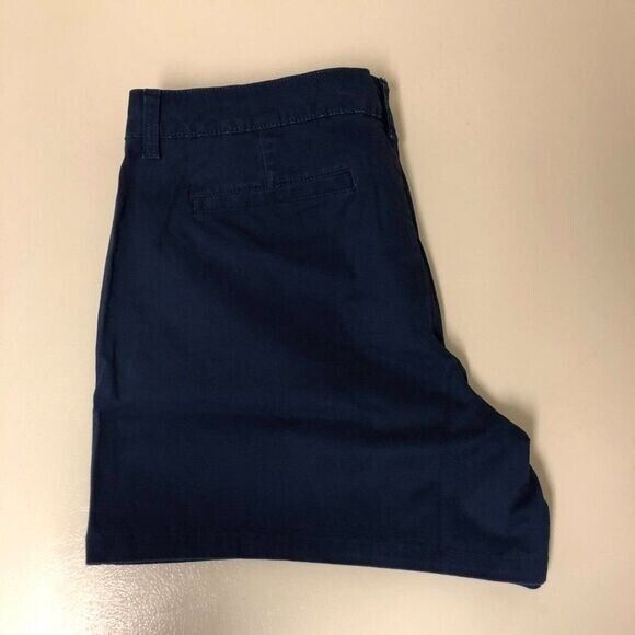 a.n.a Women's 5in Inseam Chino Short Navy Size 16