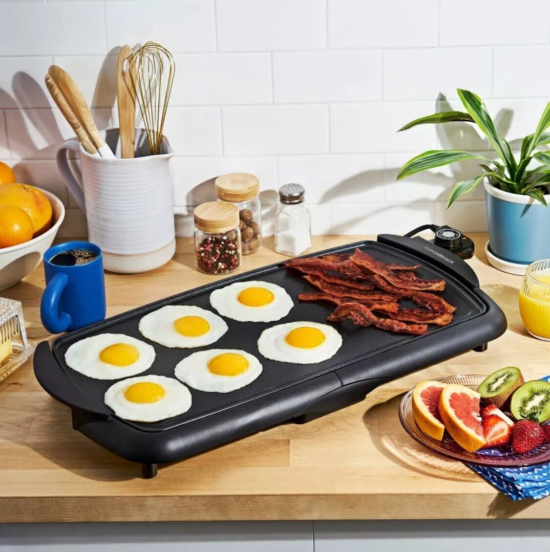 KitchenSmith by Bella Family-Size 10.5" x 20" Electric Griddle NEW