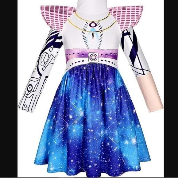 Addison Zombies Alien Costume Halloween Party Dress Up Cosplay Size 3-4T