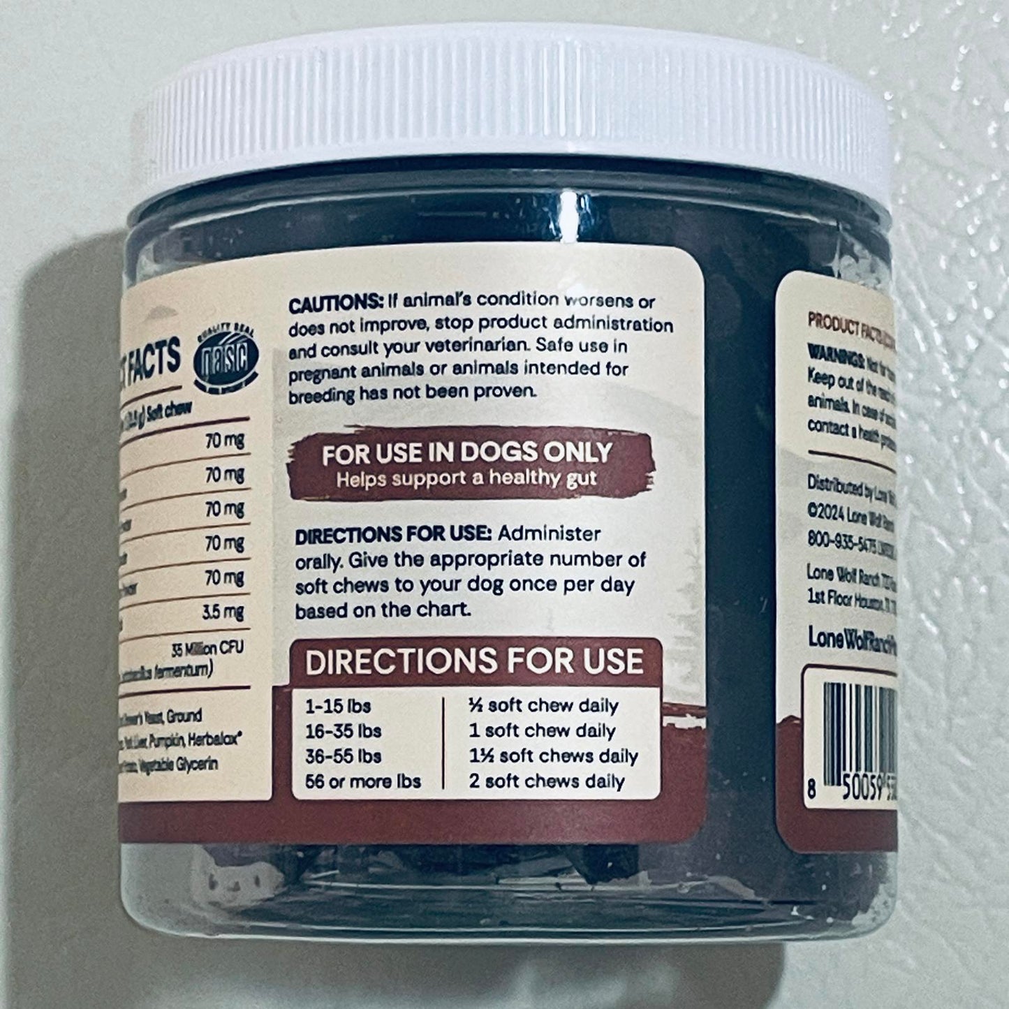 Lone Wolf Ranch Power GI Gut Health Support Health Supplement for Dogs BEST 4/2026