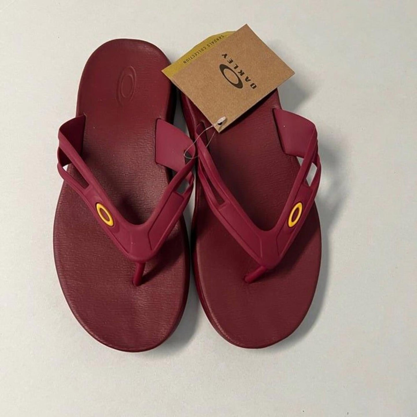 Oakley Ellipse Flip Sandal Sundried Tomato - Men's Size US7.5