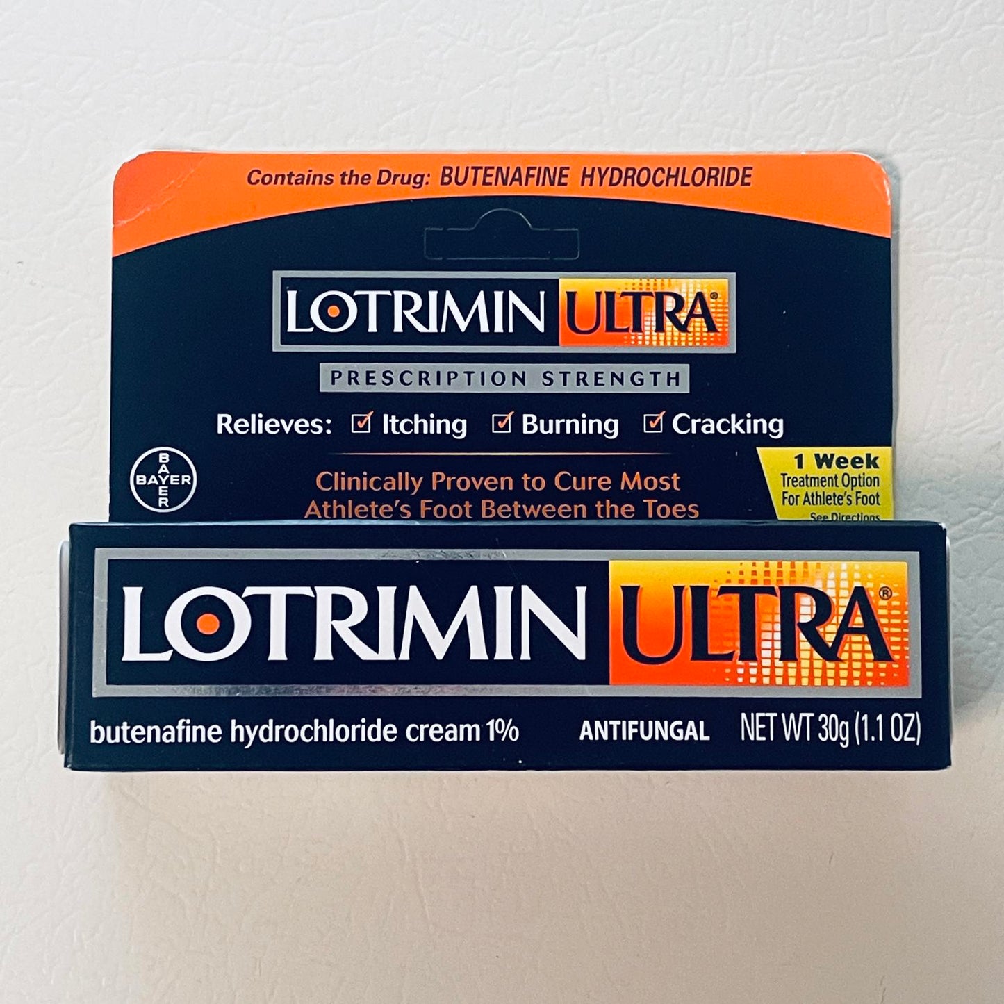 Lotrimin Ultra Butenafine Hydrochloride Cream 1% Antifungal 30g (1.1 oz) EXP 10/2025