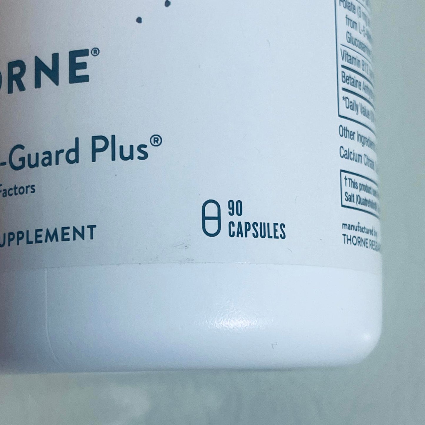 Thorne Methyl-Guard Plus Dietary Supplement, 90 Capsules