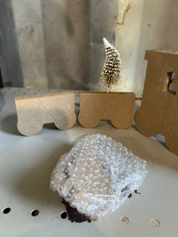 Wooden Christmas Table Train for Coffee Table, Shelf or Mantel