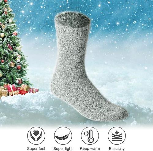 5 Pairs Fuzzy Cozy Warm Socks for Women Winter Wool Thick Casual Home Sleeping