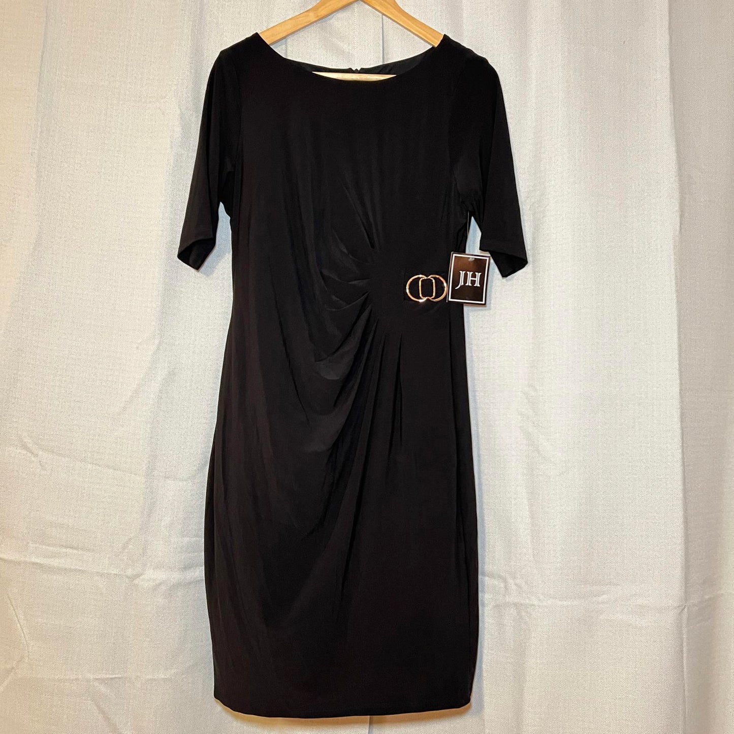 JH Women's Short Sleeve Sheath Dress