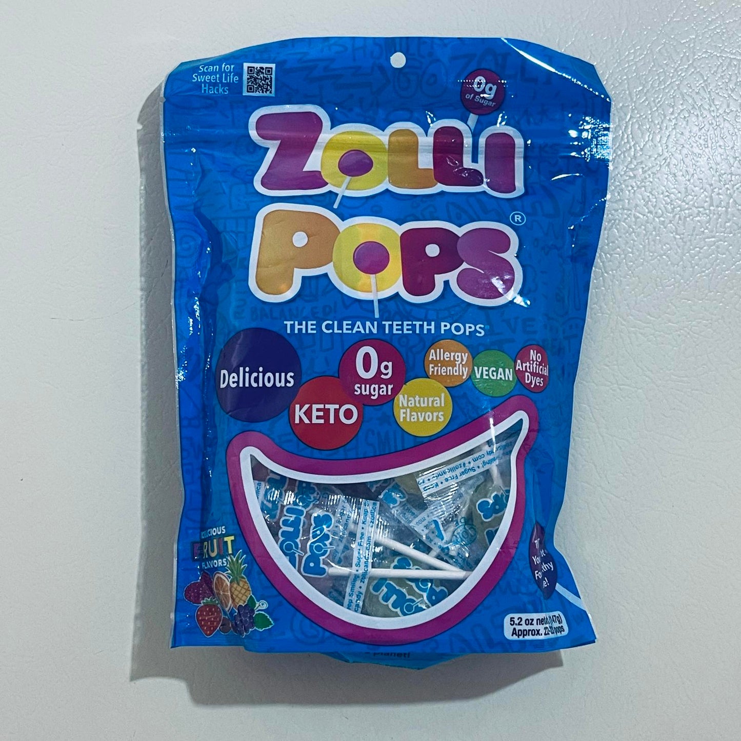 Zolli Pops The Clean Teeth Pops, 5.2 oz Pkg EXP 2/2028