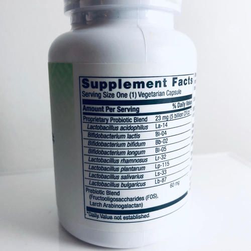 Probiotic 5B CFU, 8 Strains + Prebiotic, 120 Veg Caps, 4-Mo Supply, EXP 6/2024