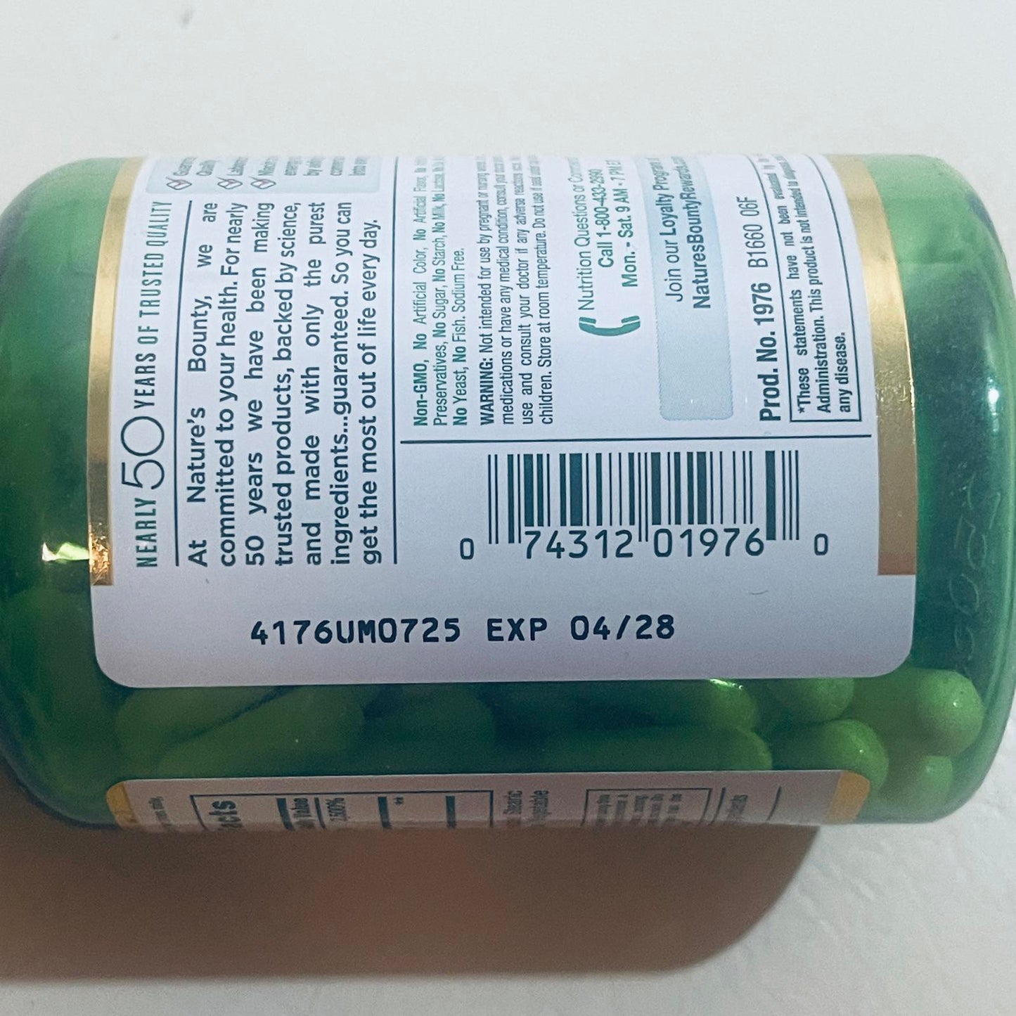 Nature's Bounty Niacin 500mg Dietary Supplement 120 Capsules