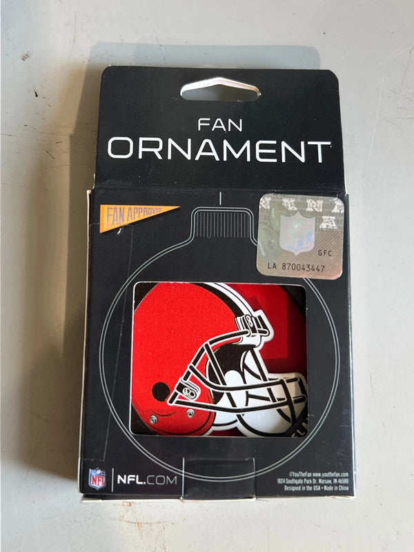 Cleveland Browns YouTheFan 3D Logo Series Ornament, Team Colors