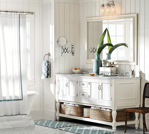 Pottery Barn Pearson Triple Sconce Bath Lighting Contract Grade - Chrome