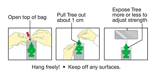 LITTLE TREES Car Air Fresheners, Scent for Auto or Home, Black Ice, 24-count