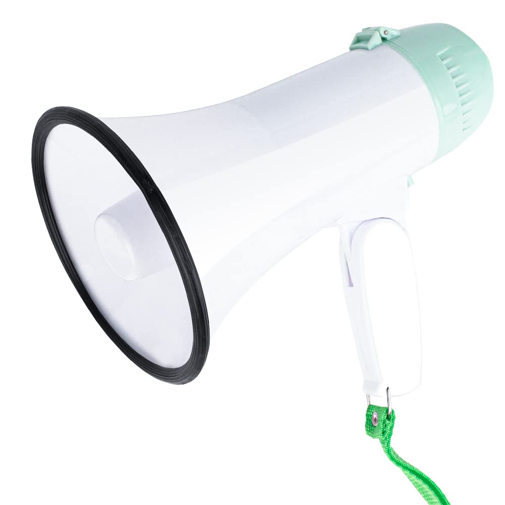 MyMealivos Portable Megaphone Bullhorn 20 Watt Power Megaphone Speaker Voice