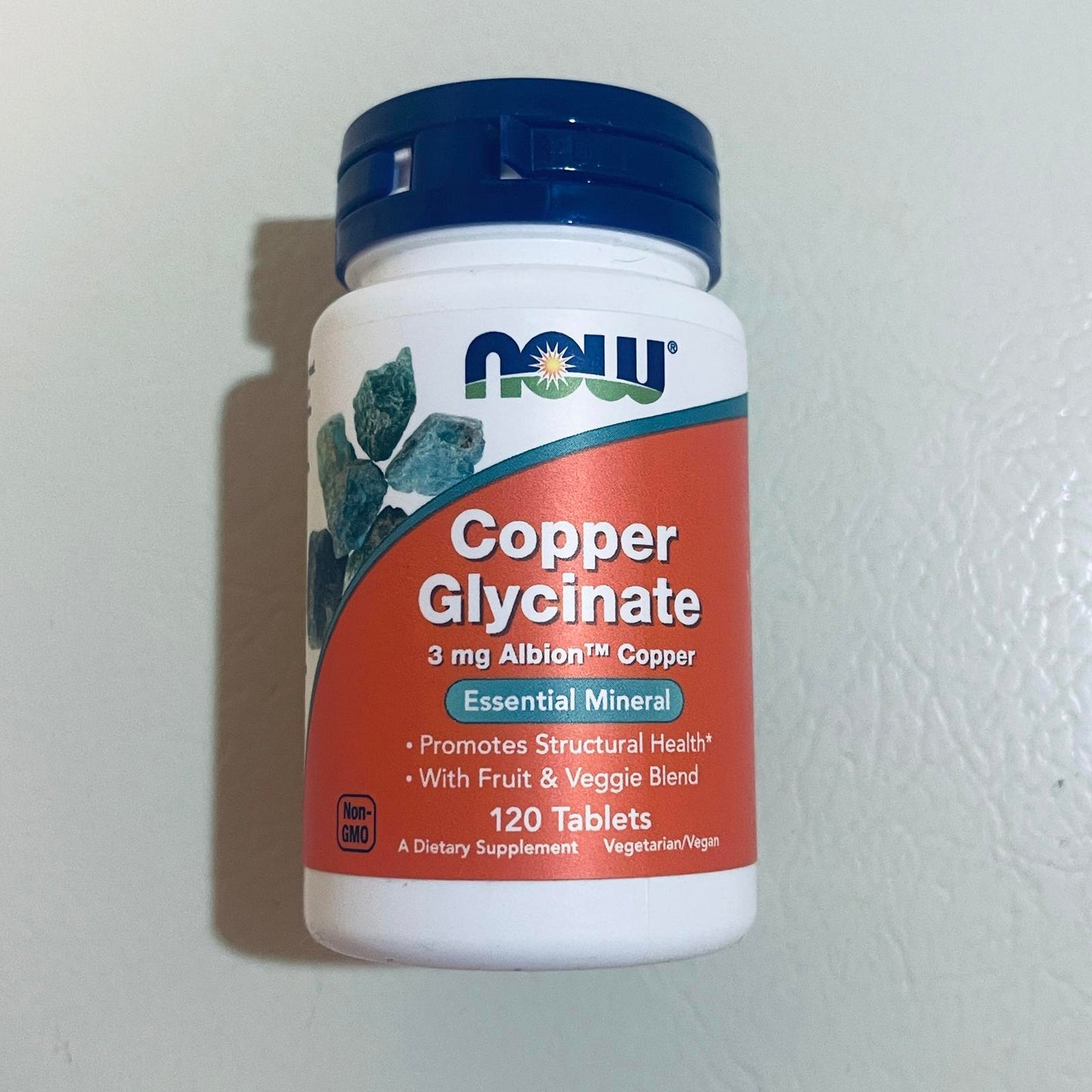 NOW Albion Copper Glycinate 3 mg Mineral Supplement - 120 Tablets BEST 10/2026