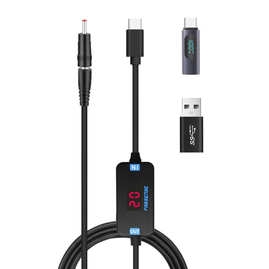 USB C to DC Adapter,Barrel PD Trigger Cable 3.3ft with USB C Male to Femal/USB