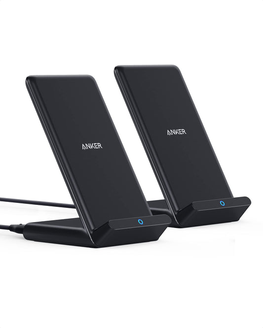 Anker 2-Pack 313 Wireless Charger PowerWave Stands, Qi-Certified, NO AC ADAPTOR