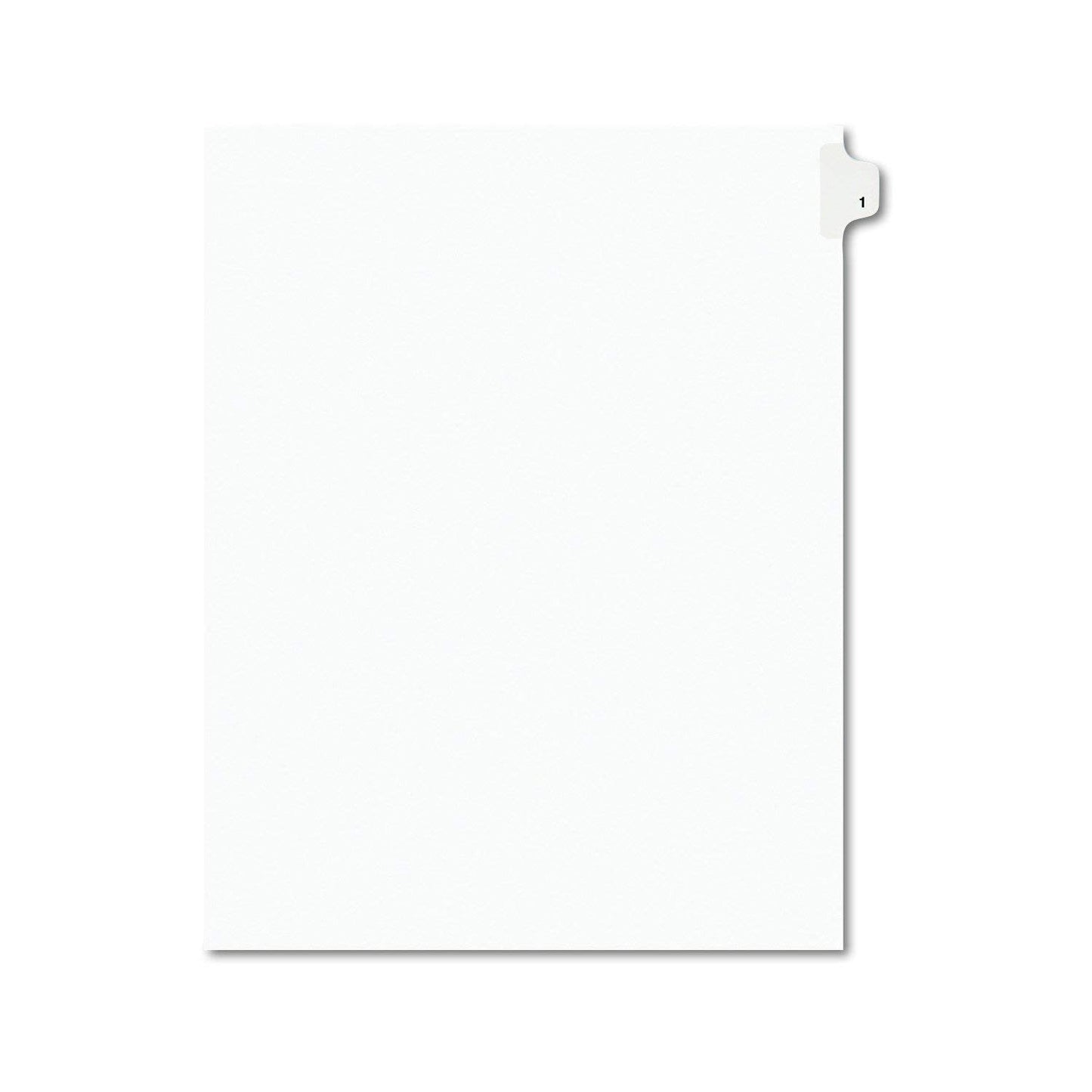 Avery Individual Legal Exhibit Dividers, #1, Side Tab, Letter Size, 25-count