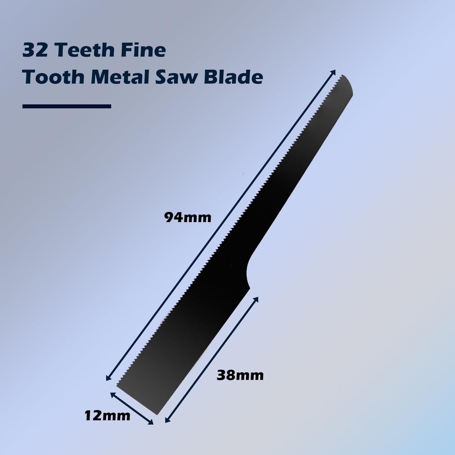 Reciprocating Hacksaw Blades Tools for Metal,Woodcutting,Rubber Black -32T-10pcs