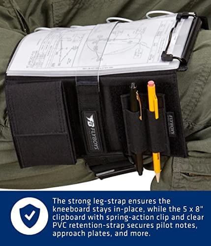 FlyBoys Reversible Kneeboard - Clipboard & Pen Holder - Reconfigurable Design