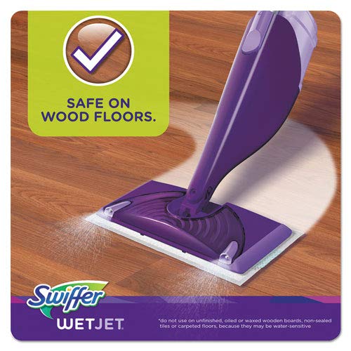 Swiffer WetJet System Refill Cloths, 11.3" x 5.4", White, 24 Refill Pads