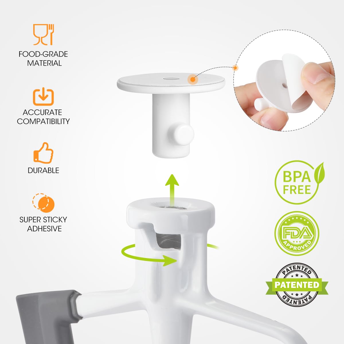 Aieve 4 Pack Stand Mixer Attachment Holders Compatible with Kitchenaid Mixer Acc