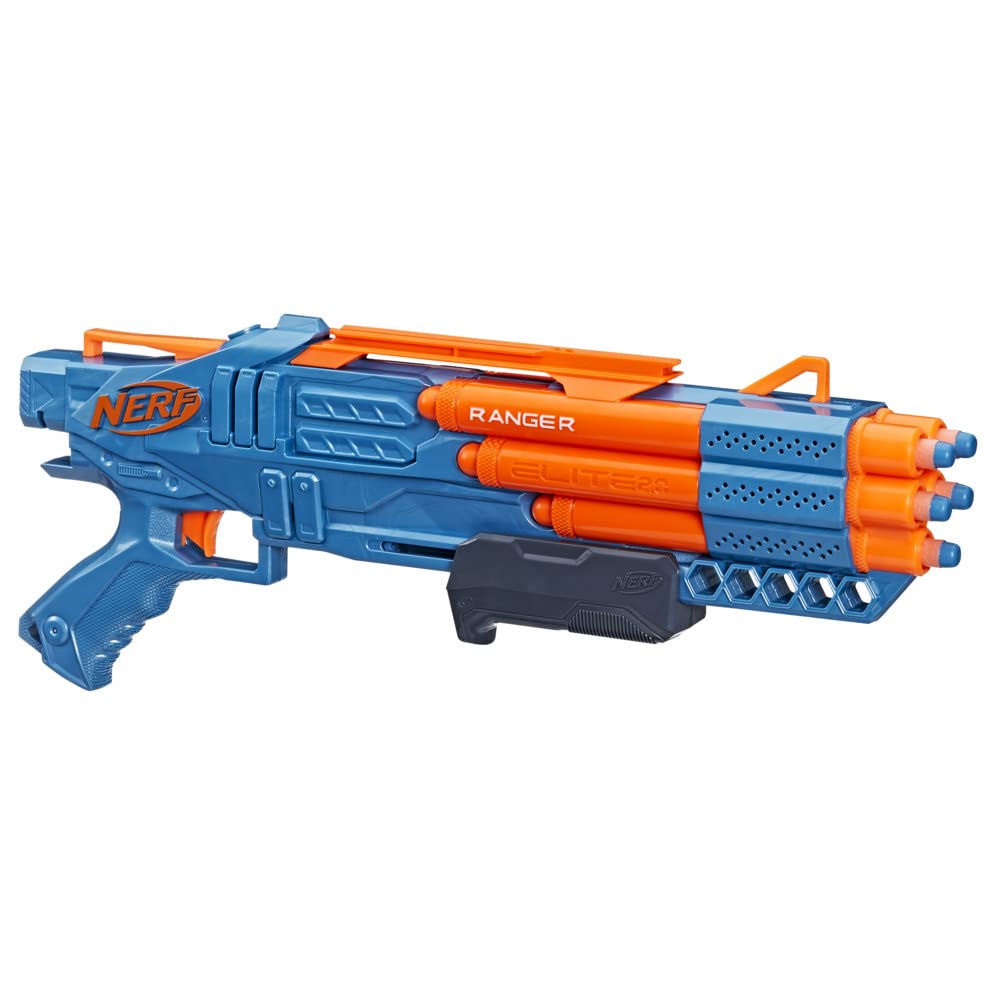 Hasbro Nerf Elite 2.0 Ranger PD-5 Toy Dart Gun 5 Barrels Cannons 10 Elite Darts