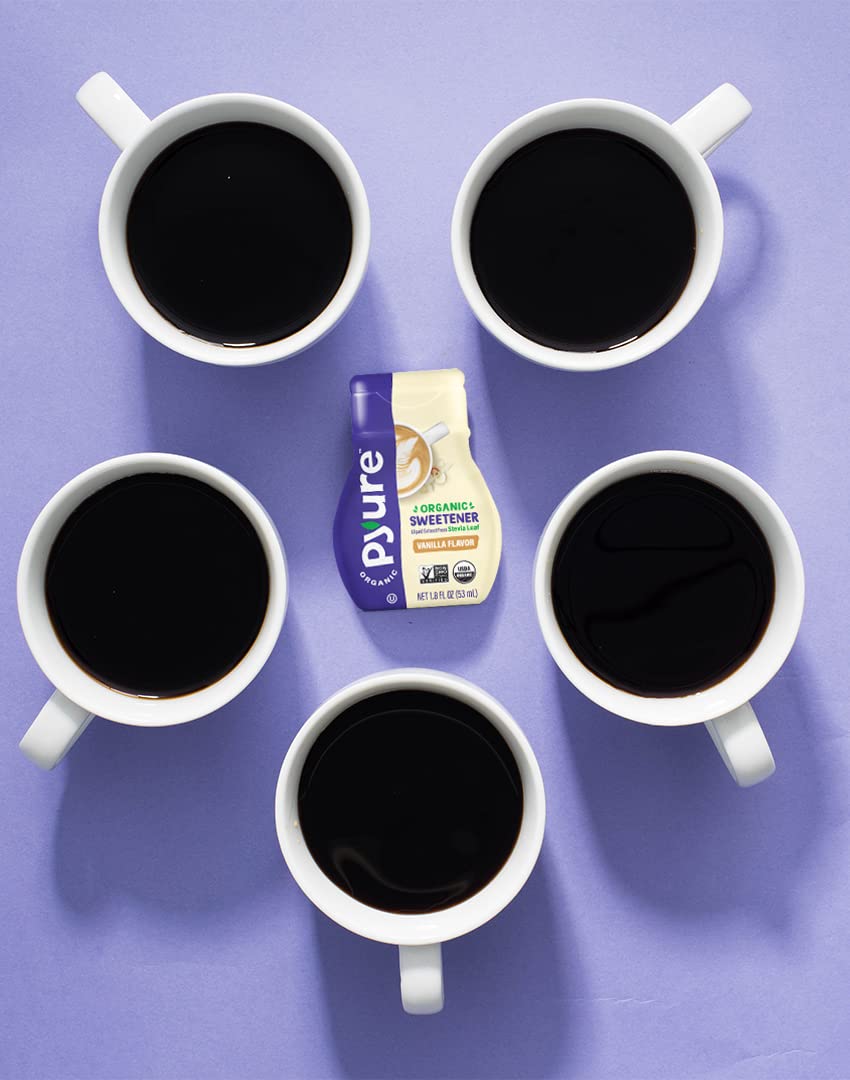 Pyure Organic Liquid Vanilla Stevia Sweetener Drops |1.8 oz | EXPIRED 9/2023