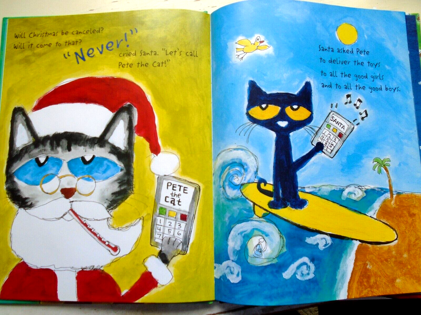 Pete the Cat Saves Christmas: Includes Sticker Sheet! - Holiday Book for Kids