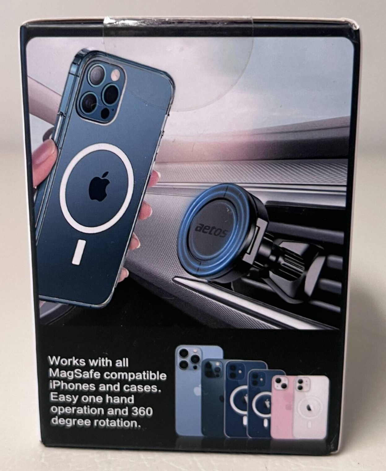 Aetos Universal 3 in 1 Cell Phone Mount Air Vent Series MagSafe Compatible New