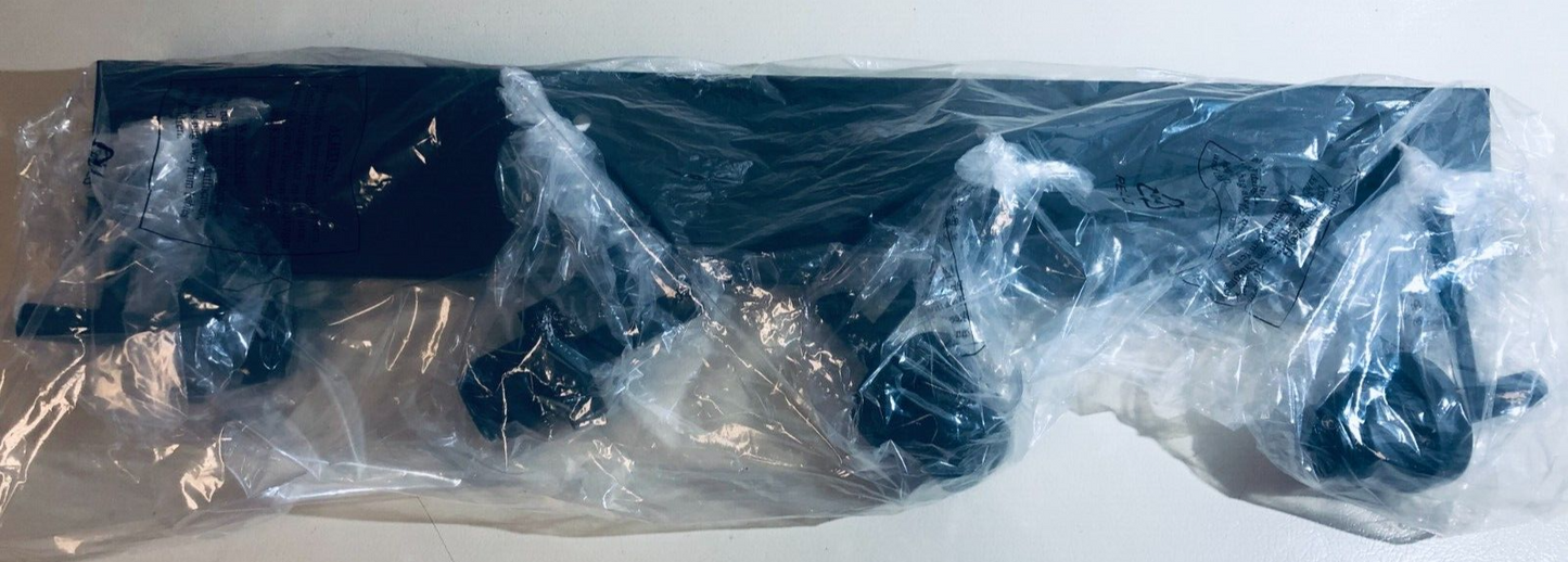 4-Light Sconces Bathroom Vanity Fixture, Black, Wall Lighting with Clear Glass