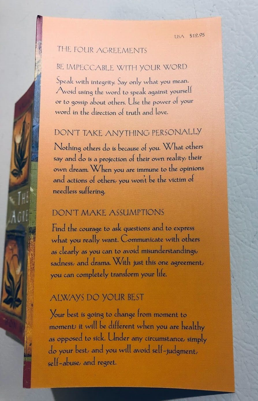 The Four Agreements: A Practical Guide to Personal Freedom by Don Miguel...