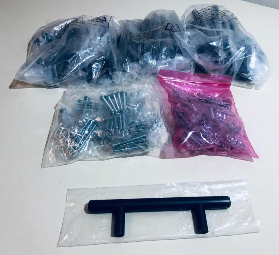 SET of 30 - Euro Bar Cabinet Handle, 1/2" diameter, 5.38" length, 3" b/t holes