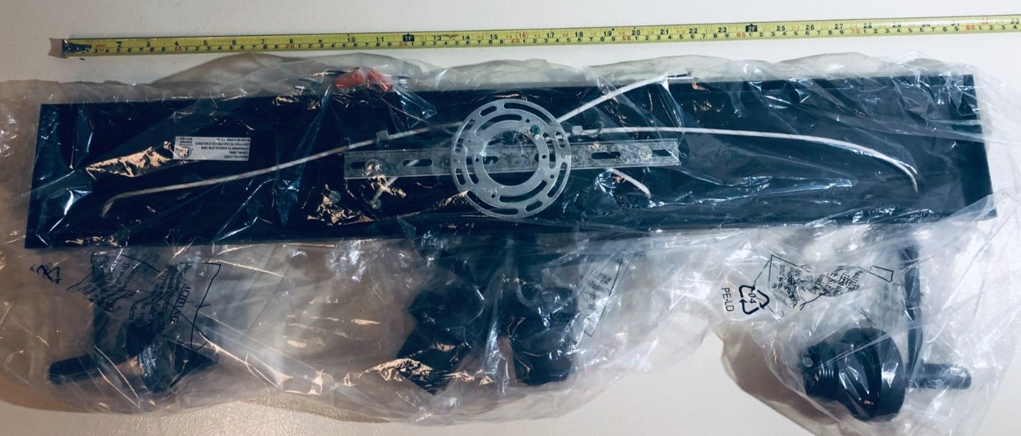 4-Light Sconces Bathroom Vanity Fixture, Black, Wall Lighting with Clear Glass