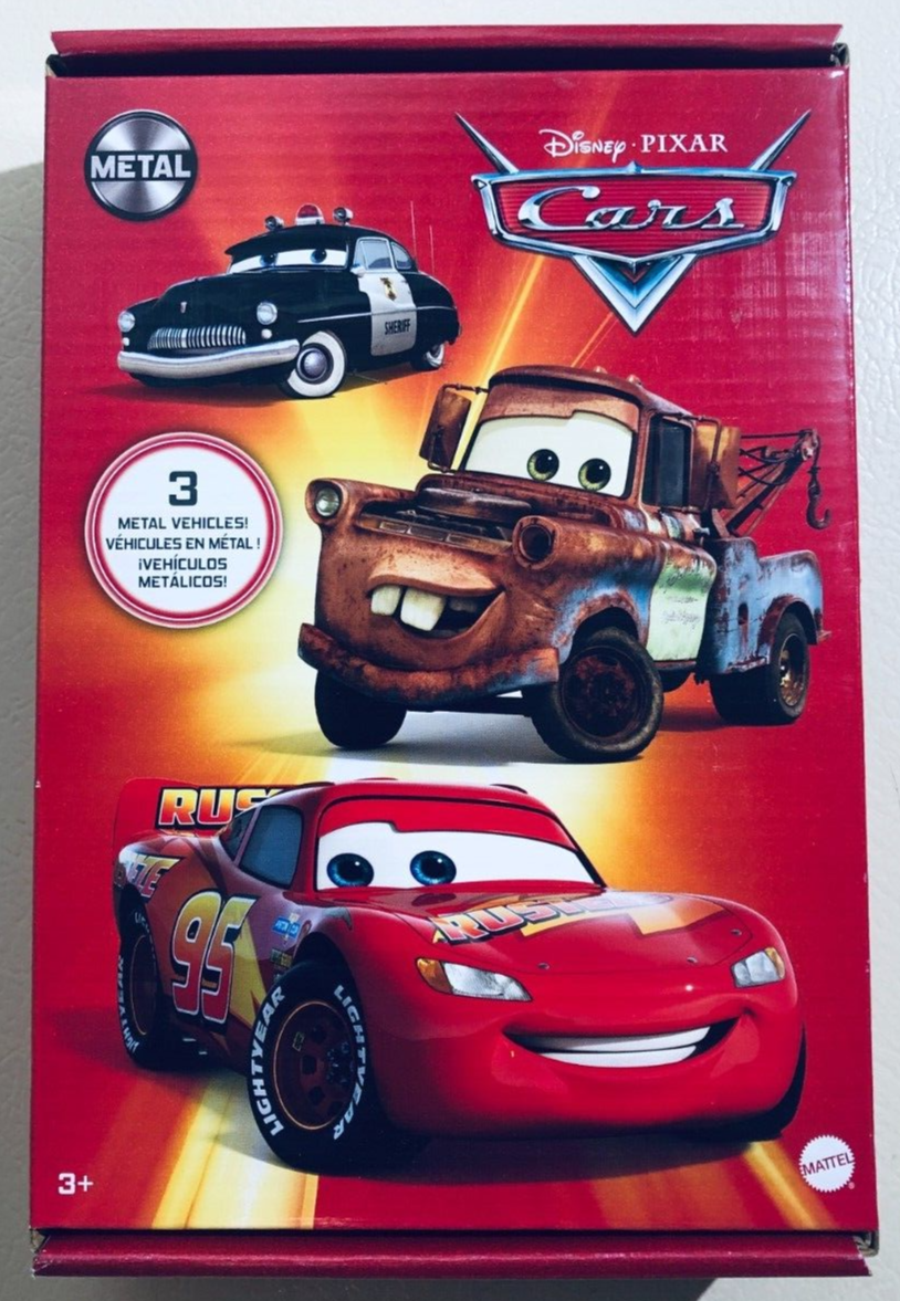 Disney Pixar Cars Die-Cast Metal Vehicle 3-Pack Exclusive Collectible Kids Toys