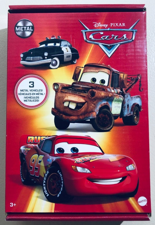 Disney Pixar Cars Die-Cast Metal Vehicle 3-Pack Exclusive Collectible Kids Toys