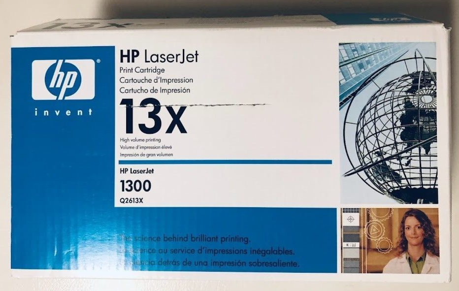 HP 13X Q2613XGenuine NEW Toner Cartridge (for LaserJet 1300)