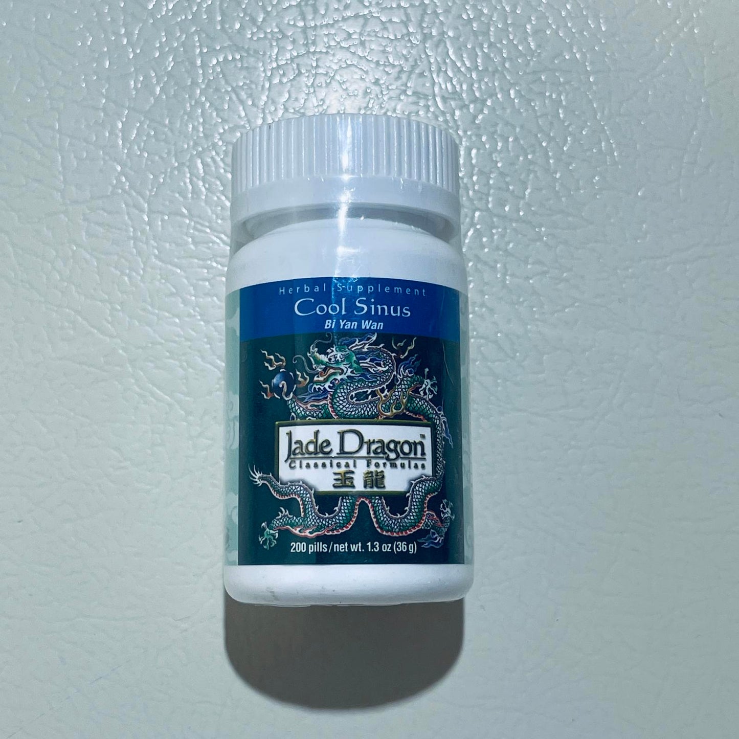 Jade Dragon Cool Sinus Herbal Supplement 200 Pills EXP 11/2028