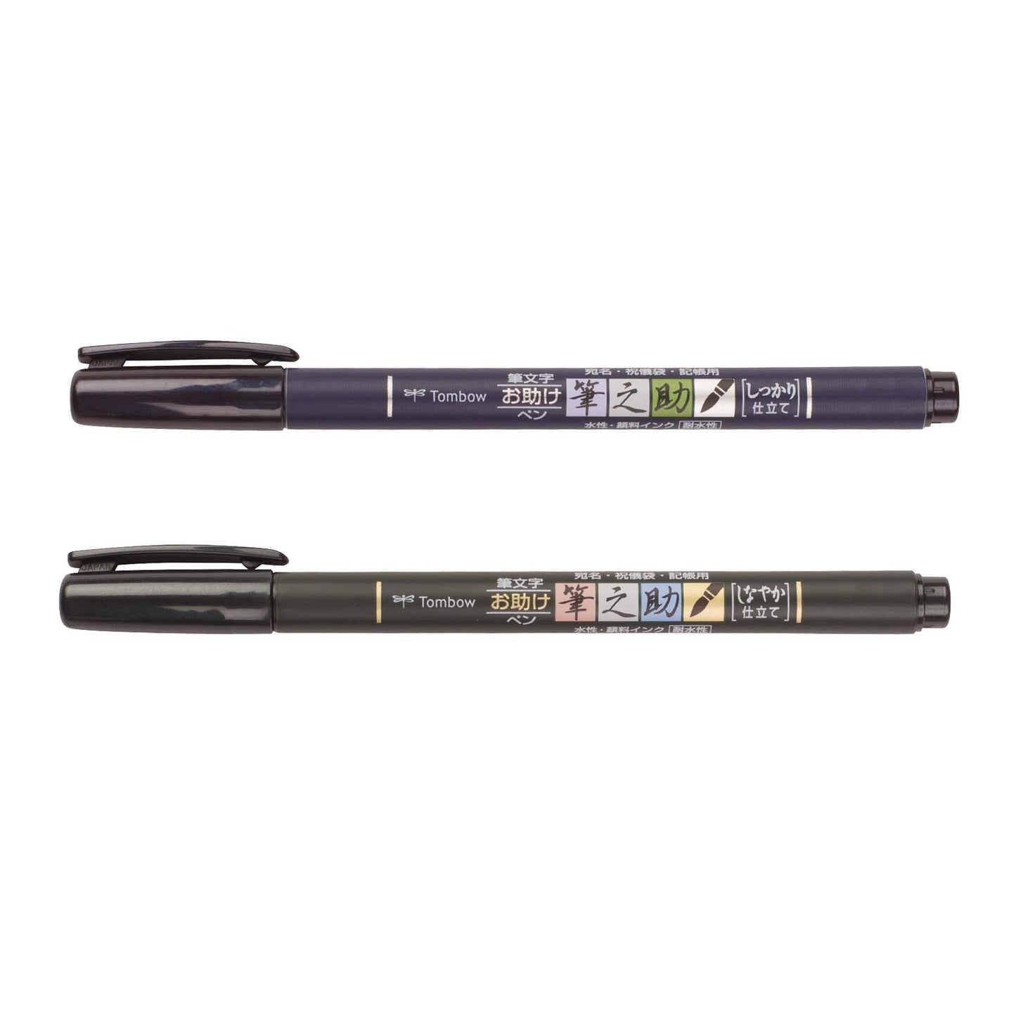 Tombow 62038 Fudenosuke Brush Pen, 2-Pack, Soft & Hard Tip for Calligraphy & Art