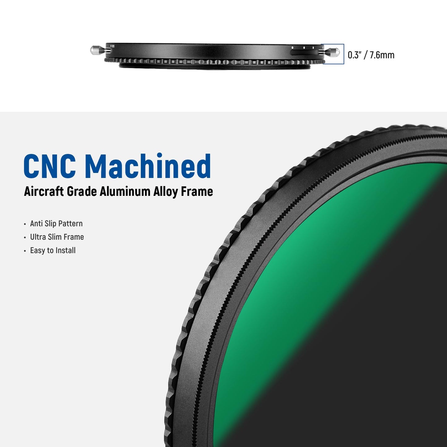 NEEWER 2 in 1 58mm Variable ND Filter ND2-ND32&CPL Circular Polarizer Filter