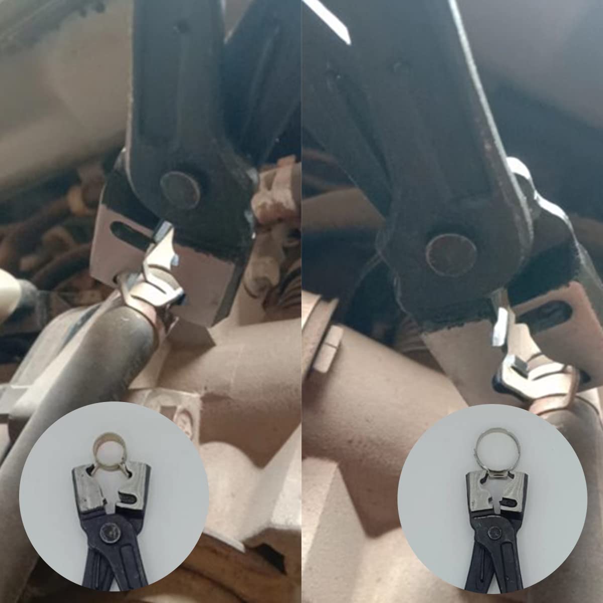 4PCS Hose Clamp Pliers, Spring Clamp Pliers, Self-Tightening Hose Clamps Remover