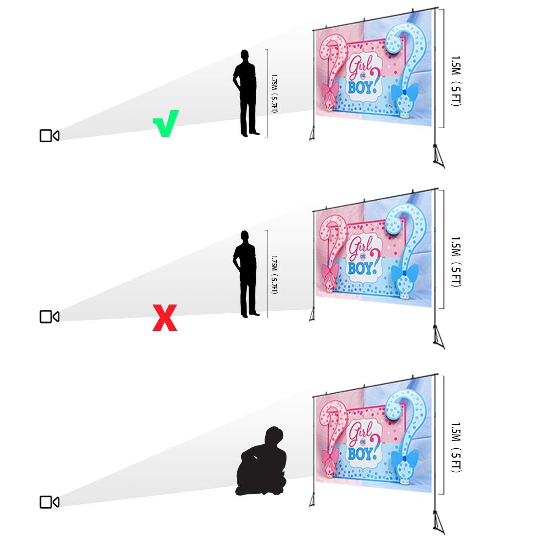 7x5ft A Sweet Little Peach is On The Way Backdrop for Baby Shower Pink Peach