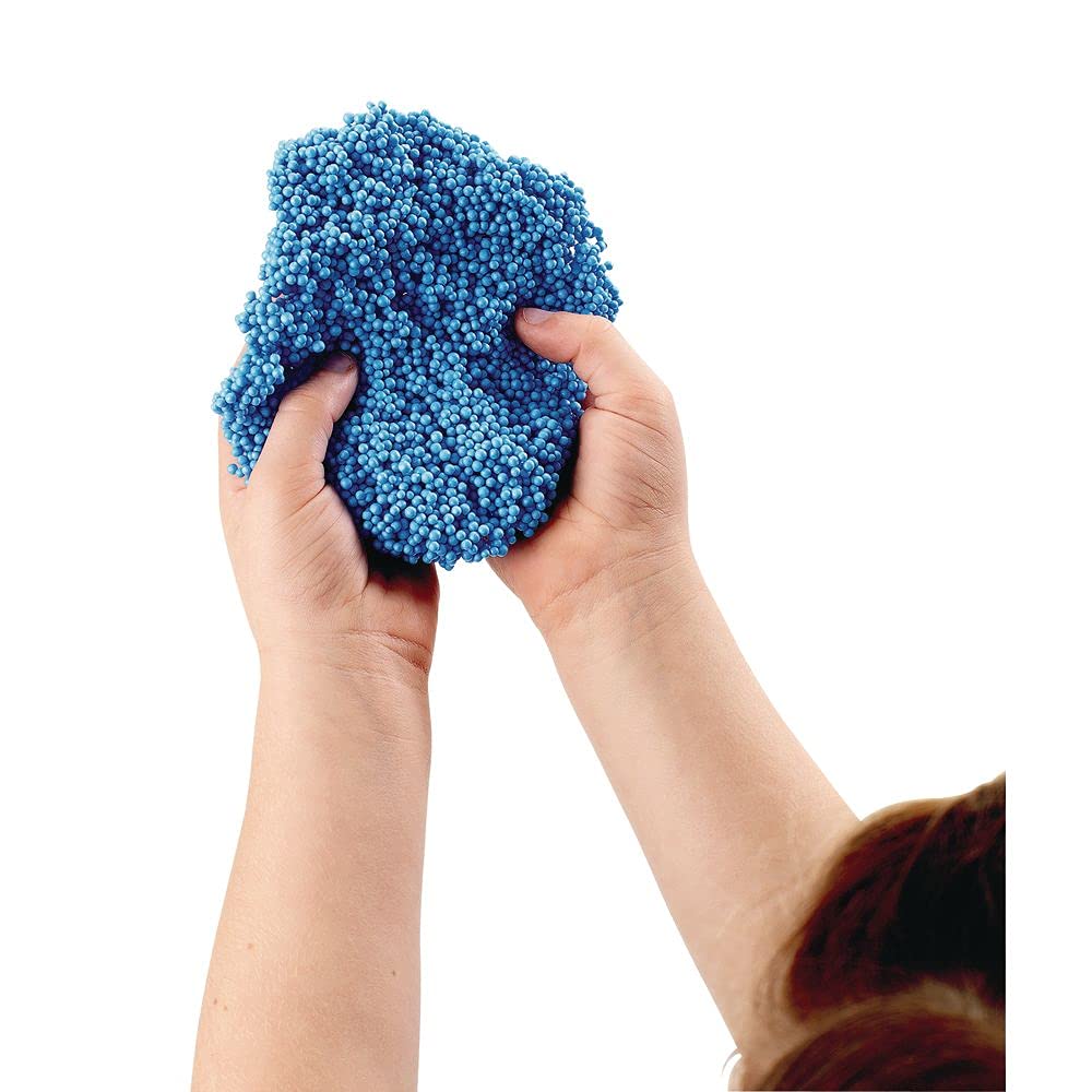 Colorations Incredible Foam Dough, 4 Colors, 3.5 OZ. each, Plastic Storage Tubs