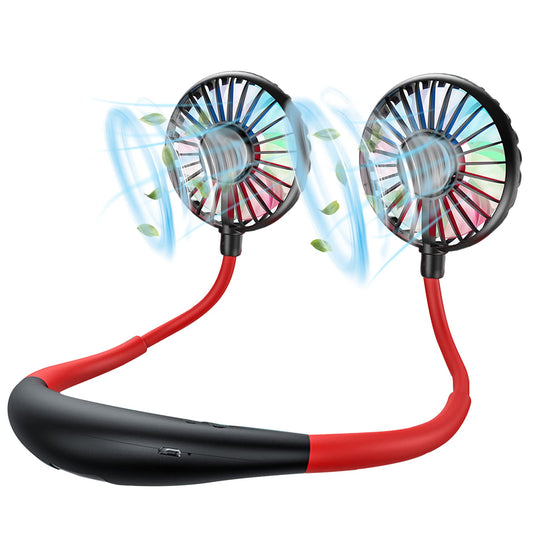 Neck Fan, USB Rechargeable Battery Personal Portable Fan Hands Free 10 Hours NEW