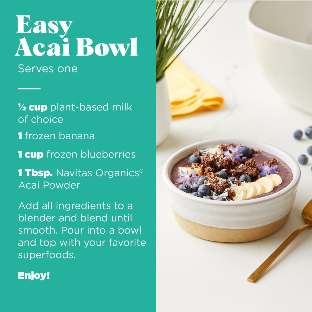 Navitas Organics, Organic Acai Powder, 4 oz (113 g) - EXP JUN - 2025