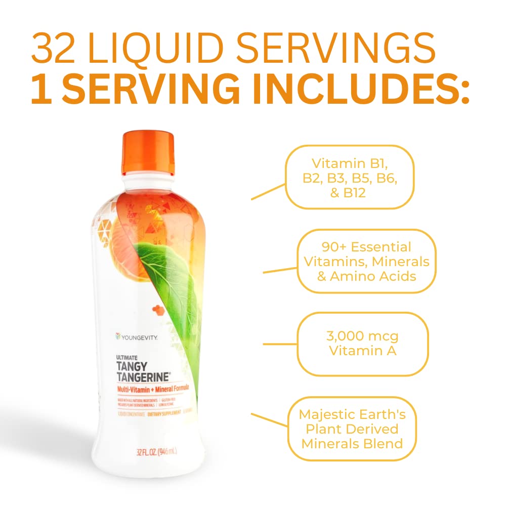 Youngevity Combo: Tangerine Multi 32 fl oz + Ultimate EFA 120 Softgels EXP 2/24
