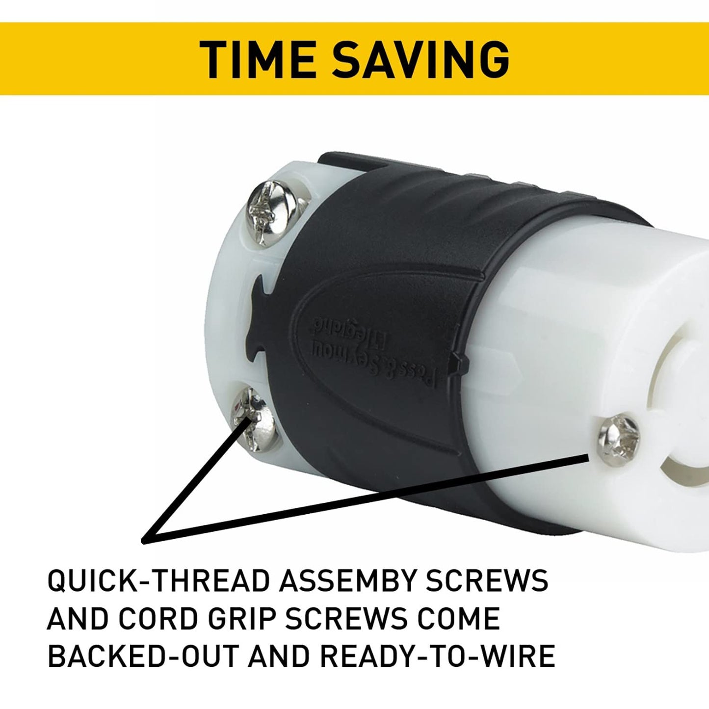 Pass & Seymour L1630-C Turnlok Connector,30A, 3Ph, 480V, 3P 4W Grdg.NEMA L16-30R