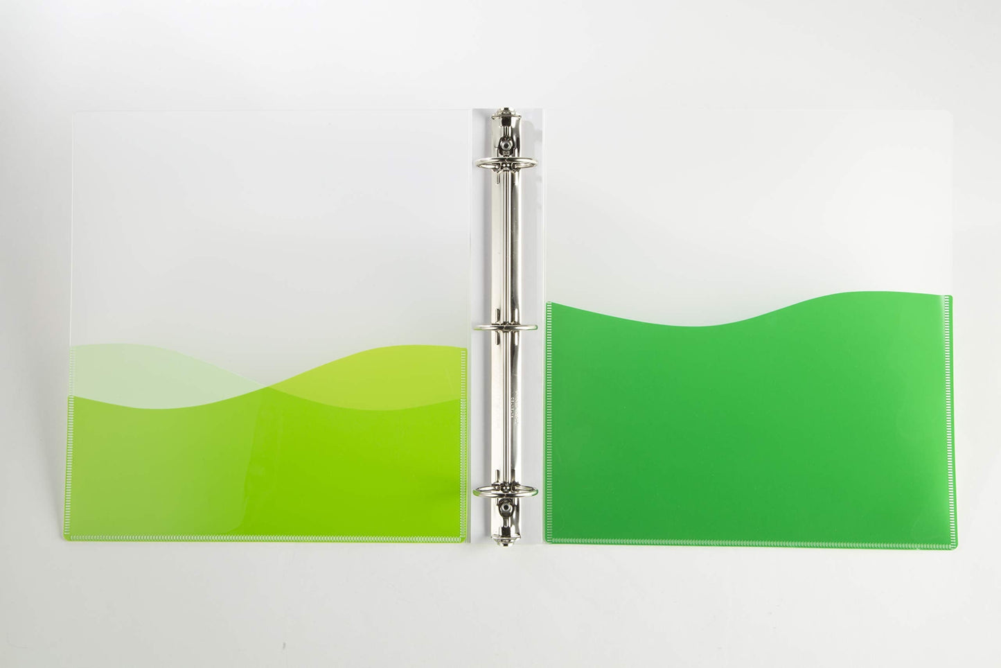 Pack of 4 - Filexec Flexible Translucent Bendable Thin 1-Inch Wave Ring Binders