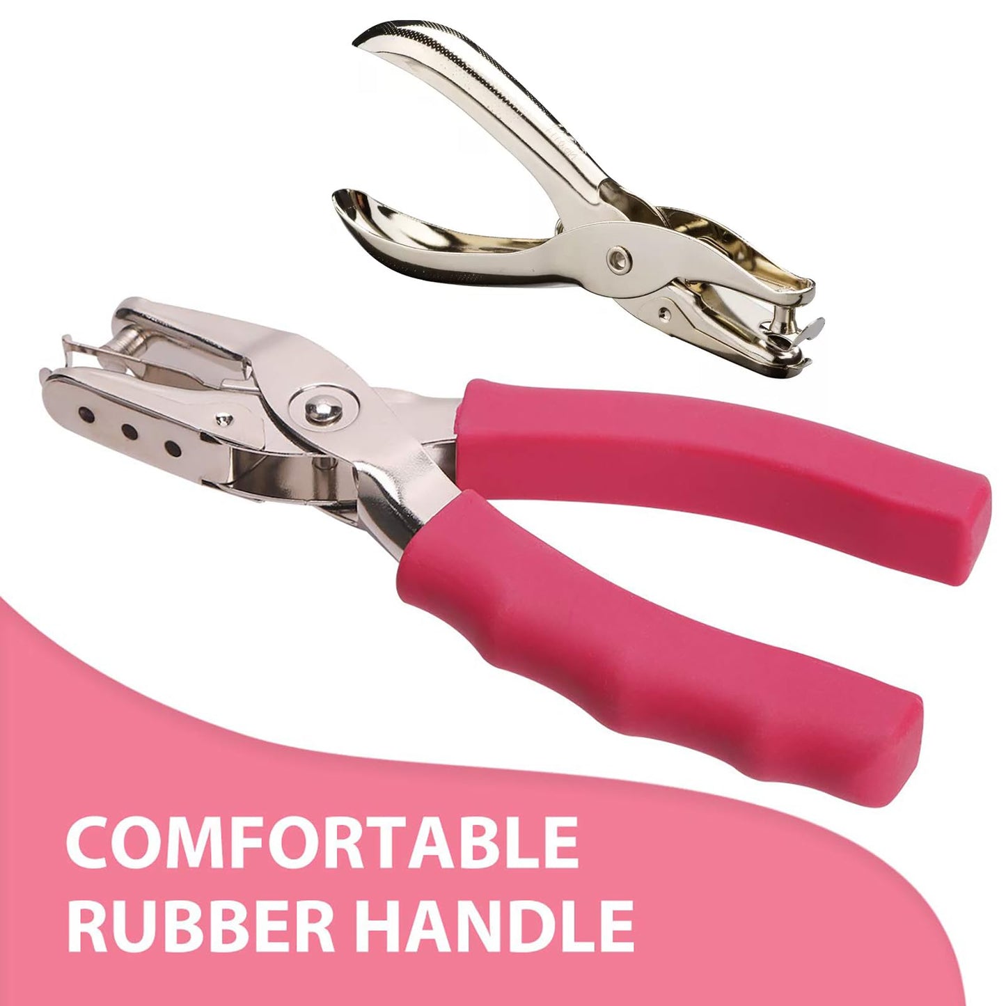 Craftinova 1 Hole Punch, 6 Sheet Capacity, home, office, school supplies, 3 PCS