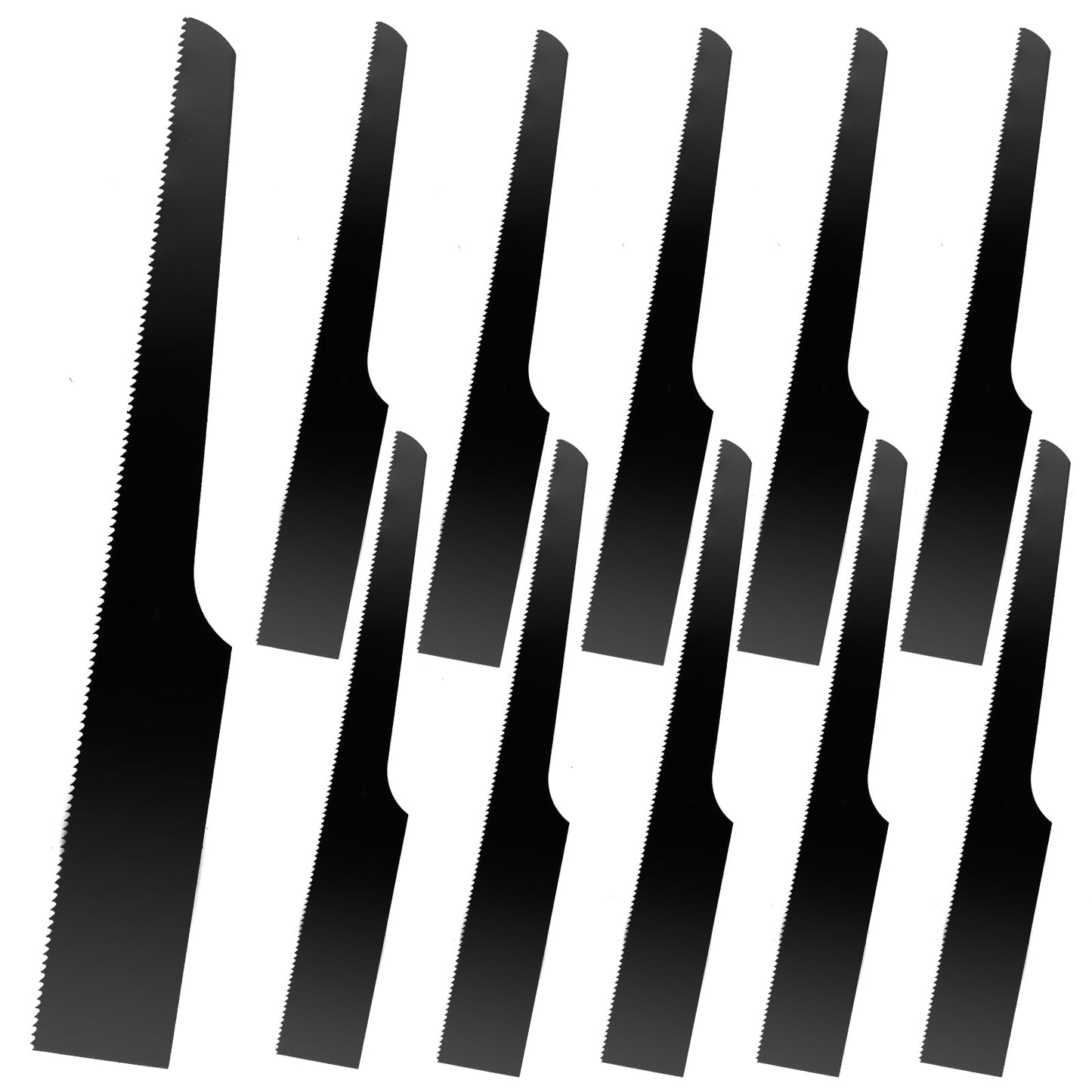 Reciprocating Hacksaw Blades Tools for Metal,Woodcutting,Rubber Black -32T-10pcs